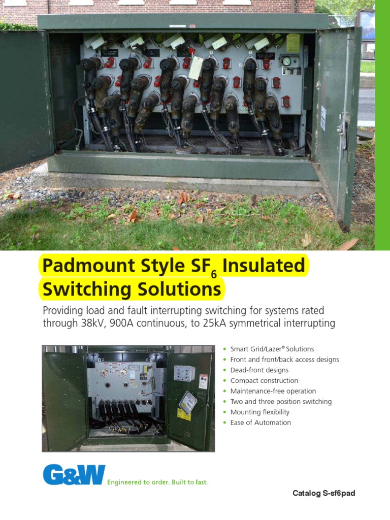 Padmount Sf6 - Rpfi32-376!12!6f PGPC Jobstarr | PDF | Switch | Fuse ...
