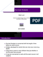 Survival Analysis: Mark Lunt