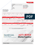 Monthly Internet Bill