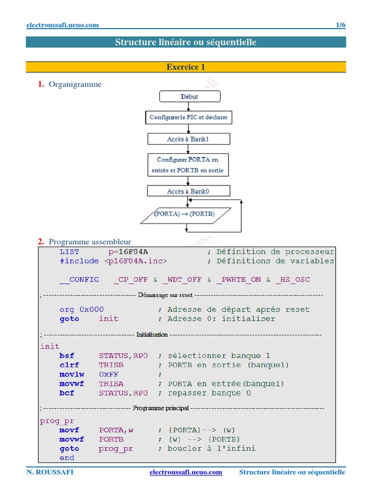 Exercices sur la programmation mikroC | PDF | Informatique | Informatique