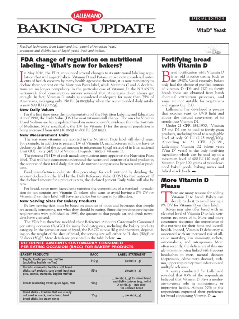 Baking Update Special Edition Nov 2017 Whats New For Bakers PDF