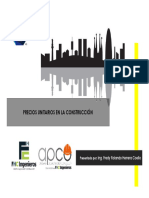 PRECIOS UNITARIOS EN LA CONSTRUCCION OCTUBRE 2020 - Casalco