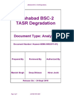 Analysis Report For TASR Degradation of Allhabad GSM BSC2