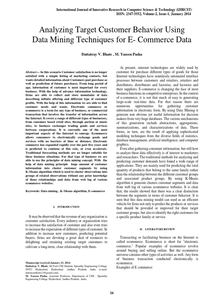 2 Analyzing Target Customer Behavior Using Data Mining Techniques For E ...