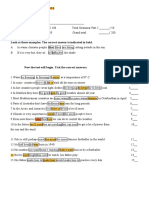 Oxford Placement Test 2 Grammar Test Part 1