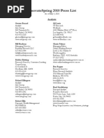 Download FinovateSpring 2010 Press List v2 0 by Woode Jahblomey SN51183367 doc pdf