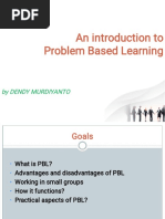 An Introduction To Problem Based Learning: by Dendy Murdiyanto