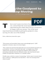 Getting The Goalpost To Stop Moving Collaborative Fund