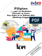 Filipino 8 Q4 Week 3 - Kay SELYA at SA BABASA NITO