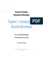 Cours 1 Introduction à La Sécurité Informatique