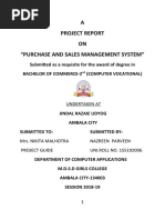 A Project Report ON "Purchase and Sales Management System"