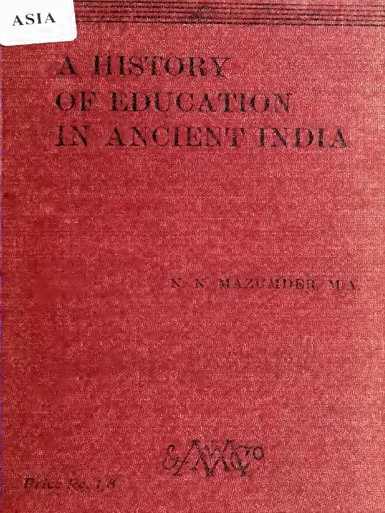 History of Ancient Indian Education Mazumdar | PDF | Vedas | Religion ...