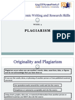 RES 500 - W03 - Plagiarism