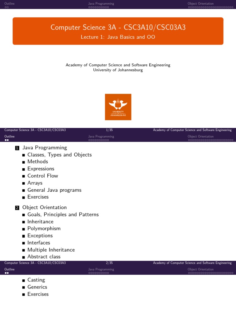 Java Revision Notes | Download Free PDF | Inheritance (Object Oriented ...