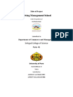 Driving Management School: Title of Project