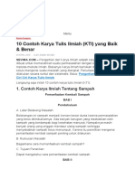 10 Contoh Karya Tulis Ilmiah (KTI) Yang Baik & Benar