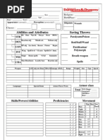 Ourcharactersheet MOD