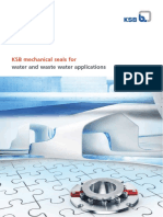 KSB Mechanical Seals For: Water and Waste Water Applications