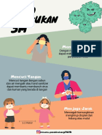 Poster Viruscorona Cara Memakai Masker Warna-Warni