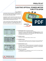 Selective Optical Power Meter for FTTX-xPON