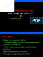 A Seminar Report On: The Zigbee Technology BY