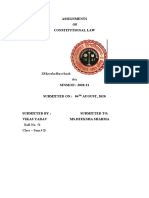 Assignments of Constitutional Law: SFDZVXBXFBXCVBXZB DVX