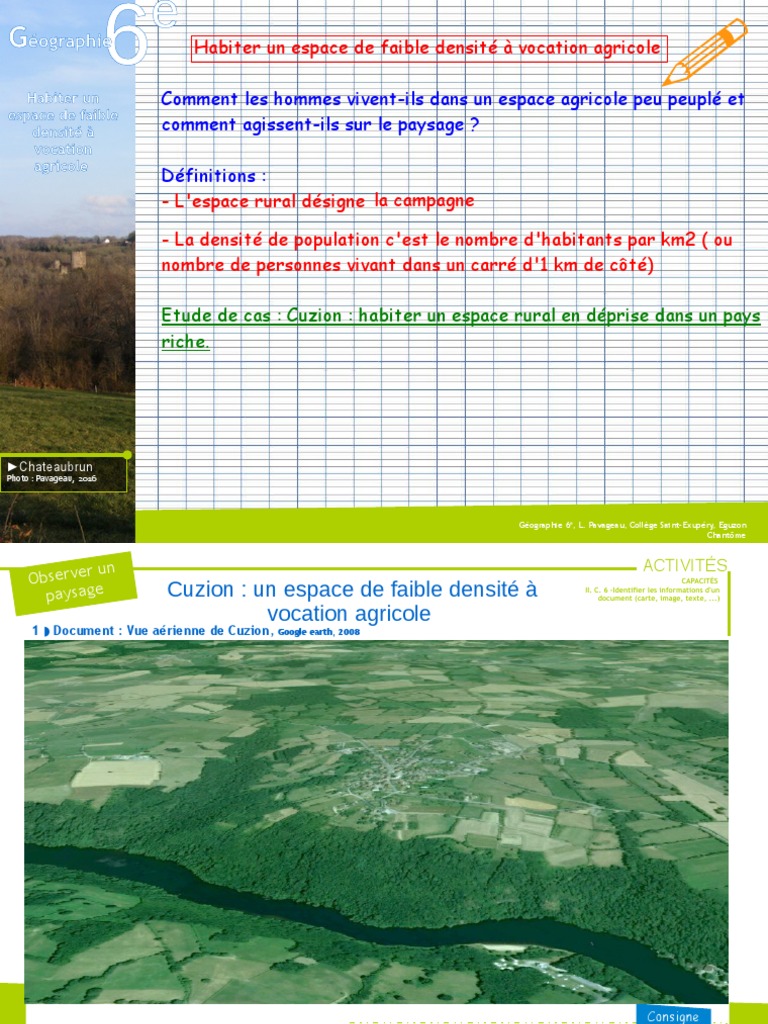 Habiter un espace agricole de faible densité | PDF | Zone rurale | Paysage