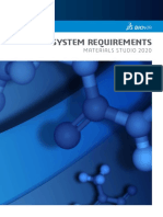 BIOVIA - Materials Studio - 2020 - System Requirements