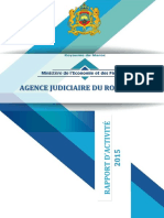 Rapport Agence Judiciaire 2015