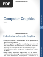 UNIT 1 Introduction To Computer Graphics