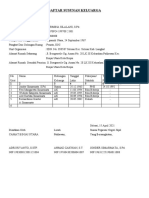 Daftar Susunan Keluarga