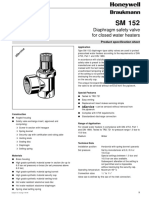 Diaphragm Safety Valve For Closed Water Heaters: Product Specification Sheet