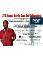 Marvin Gaye Day Flier