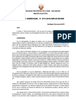 R.G. Designacion de Comite Especial para El Programa Vaso de Leche