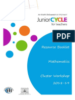 Junior Cycle Maths Resource Booklet Cluster Workshop 2018-19