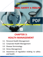 Occupational Safety & Health: Lecturer: Asleeda Binti Ahmad