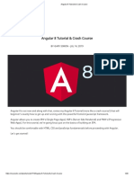 Angular 8 Tutorial & Crash Course