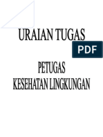 Uraian Tugas Upaya KESLING