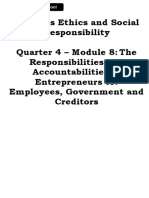 Business Ethics - Module 8 - 4th Quarter