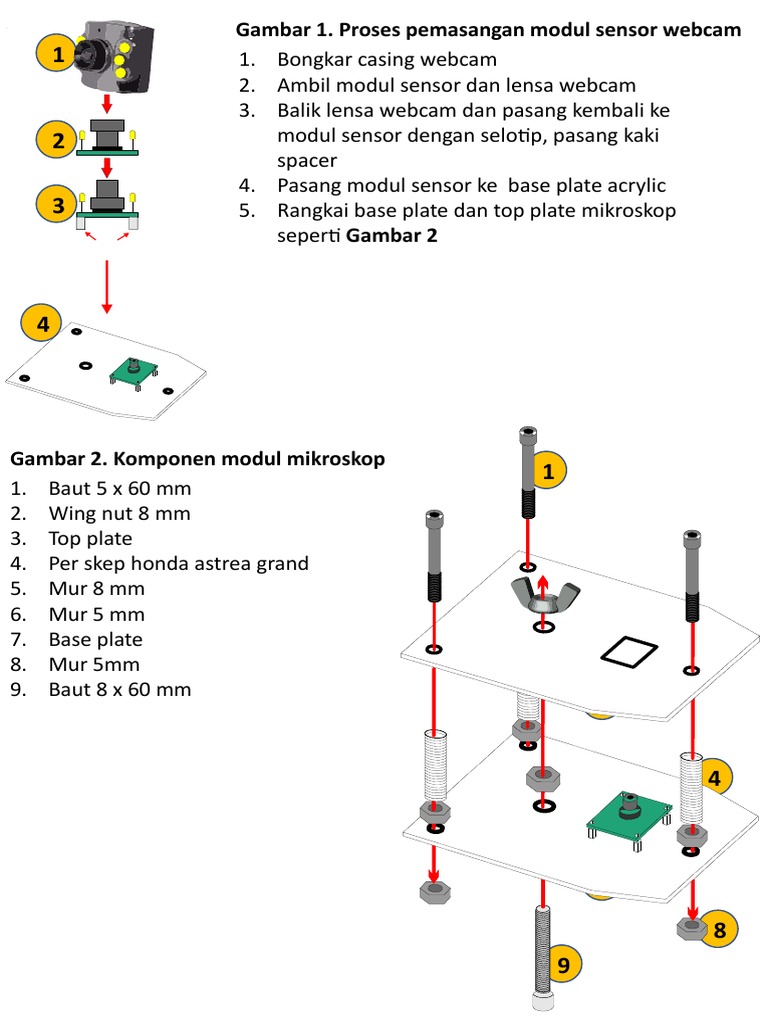 Pemasangan Modul Webcam Mikroskop | PDF