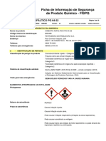 Cimento asfáltico PG 64-22: Ficha de Informação de Segurança