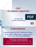 EVENTO CAF - Plano Acção