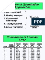 Overview of Quantitative Approaches