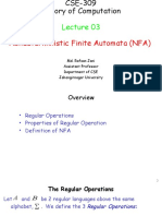 Nondeterministic Finite Automata (NFA) : Md. Rafsan Jani Assistant Professor Department of CSE Jahangirnagar University