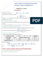 Examen National Physique Chimie SPC 2019 Rattrapage Corrige