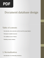 Design Document Database