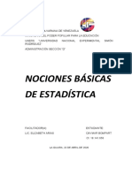 Nociones de La Estadistica ACTV 1