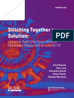Stitching Together a Solution: Lessons from the Open Source Hardware Response to COVID-19