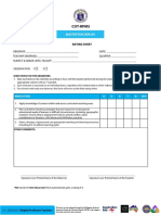 COT-RPMS Rating Sheet for MT I-IV for SY 2020-2021 in the Time of COVID-19