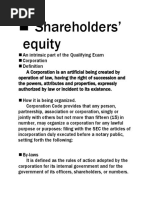 Shareholders' Equity